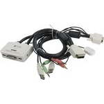 Multico (ew-k1302du) 2-port DVI USB KVM Switch (USB+ USB+DVI+Audio,   ,  