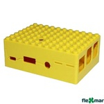 RA185    ACD Yellow ABS Plastic Building Block case for Raspberry Pi 3 RA185