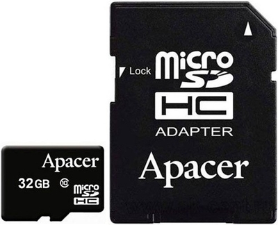 Apacer microSDHC10 32GB + SD 