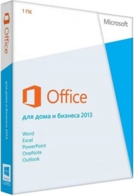 Microsoft Office 2013 home and business, 32/64 bit, russian DVD
