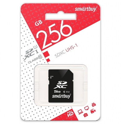 SDXC class 10 UHS-I, 256GB   Smartbuy