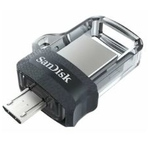  64  Sandisk Ultra Dual m3.0 (SDDD3-064G-G46) USB 3.0 Type A / Micro USB Type B, 