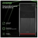  Digma DC-MATX100-U2    mATX 1x80mm 1x92mm 2x120mm 2xUSB2.0 audio DC-MATX100-U2